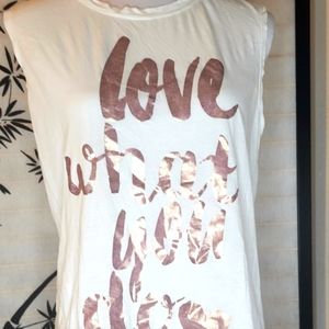 Michael Stars "Love What You Do" Sleeveless Tee